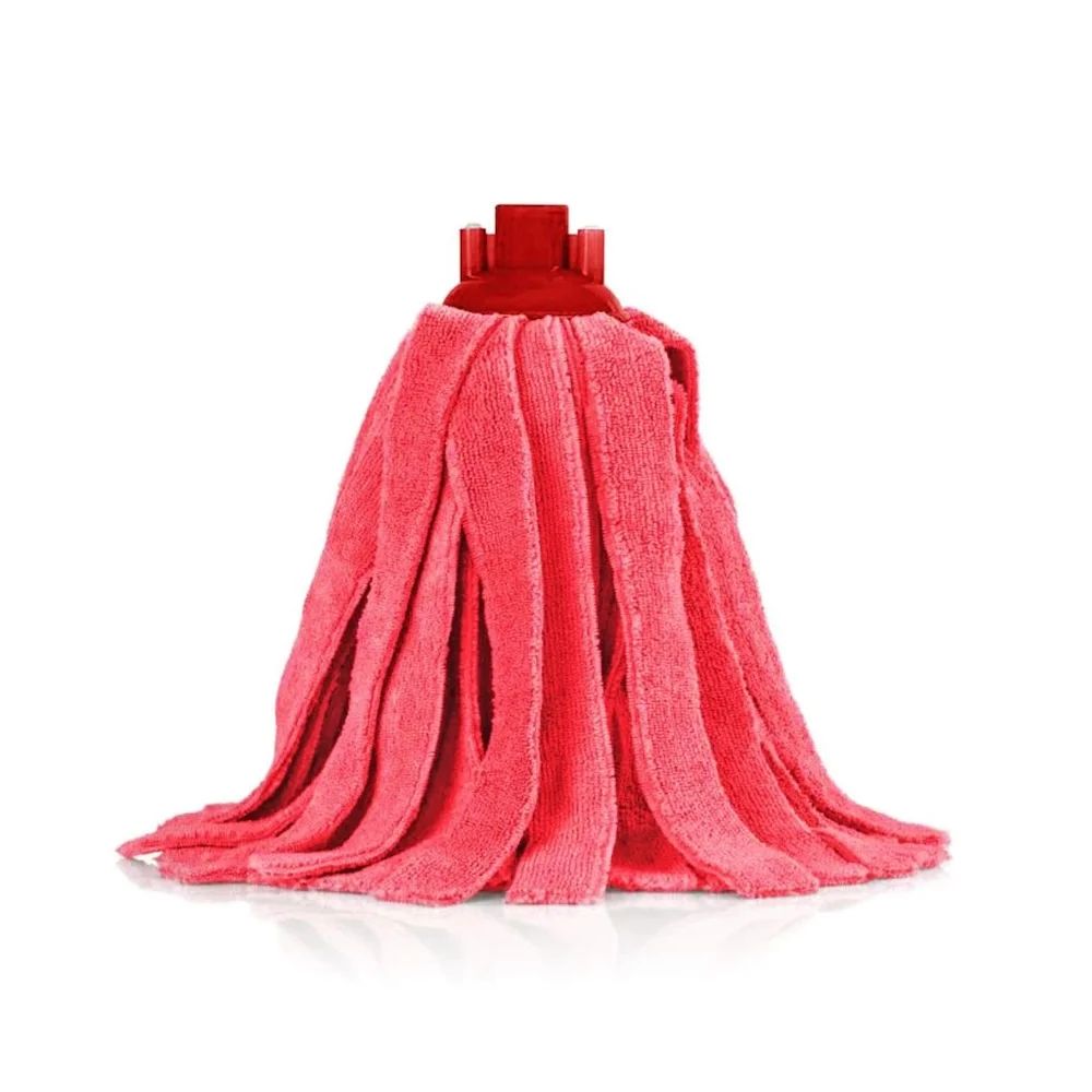 Φωτογραφία προϊόντος: Delta Cleaning Microfiber Σφουγγαρίστρα ημιεπαγγελματική με λωρίδες Κόκκινη / ΕΜ24Κ