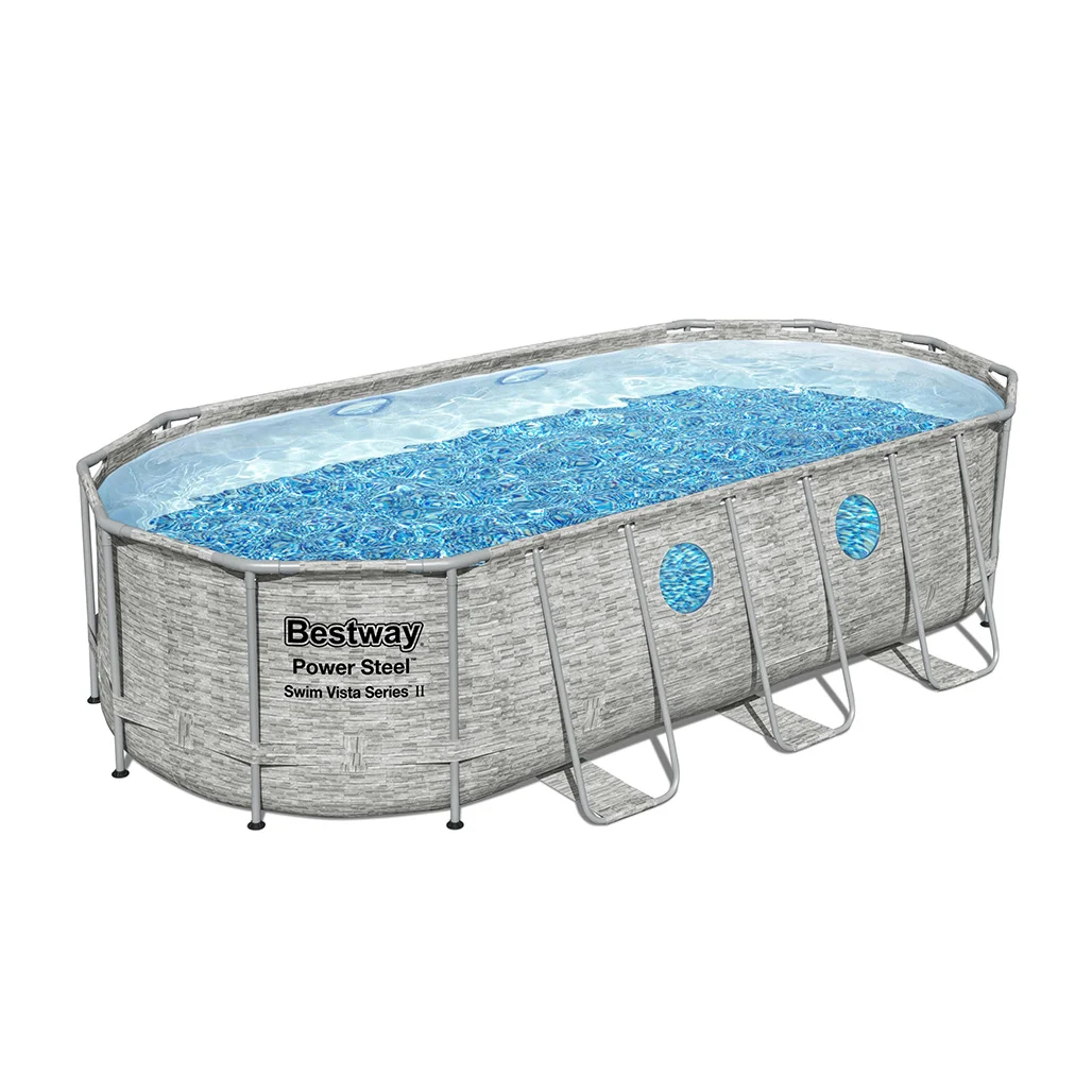 Φωτογραφία προϊόντος: BESTWAY INTERNATIONAL LIMITED Bestway Πισίνα Power Steel Oval 549x274x122cm 56716 POWER STEEL 549X274X122CM Oval Pool Set