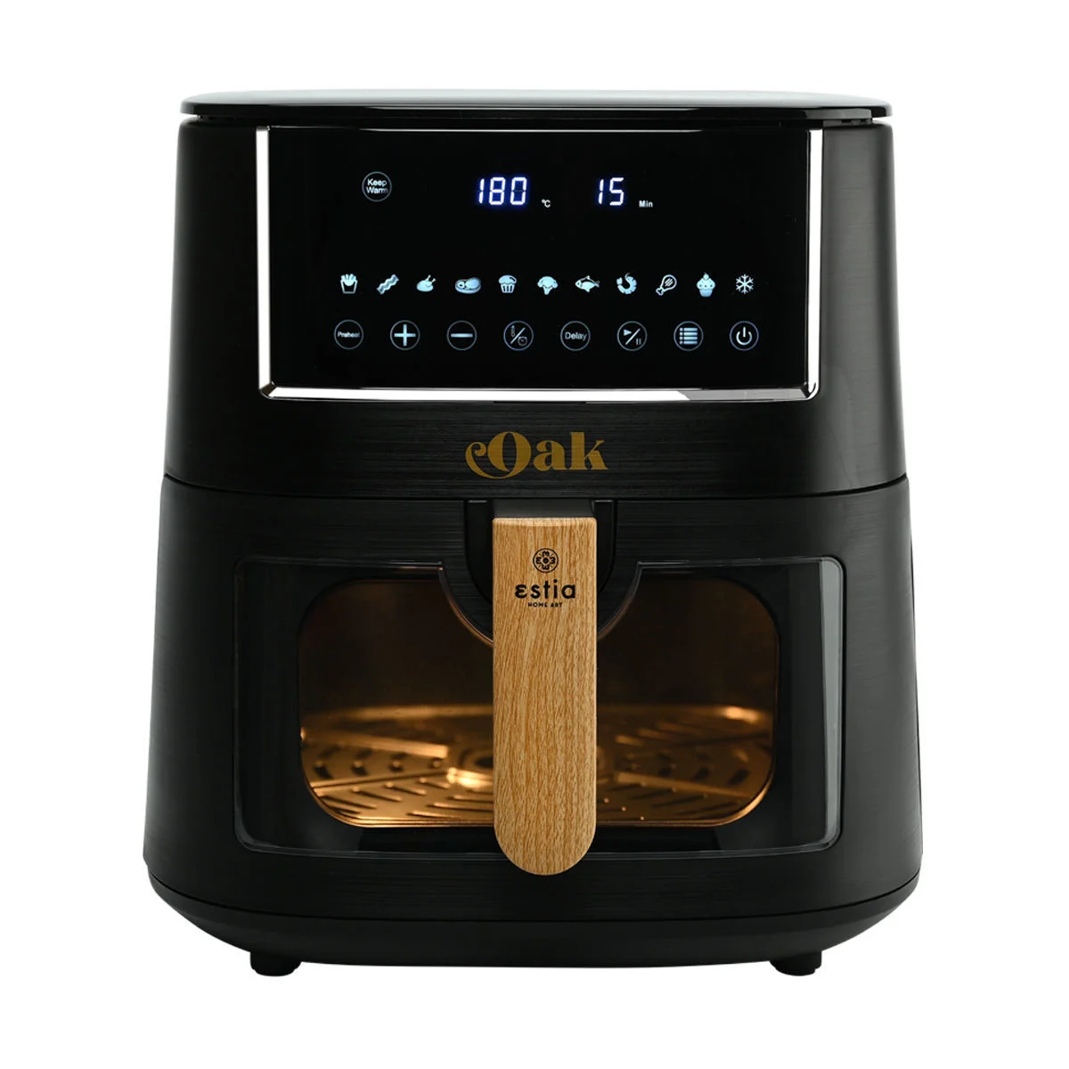 Φωτογραφία προϊόντος: ESTIA ΦΡΙΤΕΖΑ ΑΕΡΟΣ OAK 1650w 7.2lt ME ΨΗΦΙΑΚΗ ΟΘΟΝΗ + 11 ΠΡΟΓΡΑΜΜΑΤΑ ΜΑΓΕΙΡΕΜΑΤΟΣ