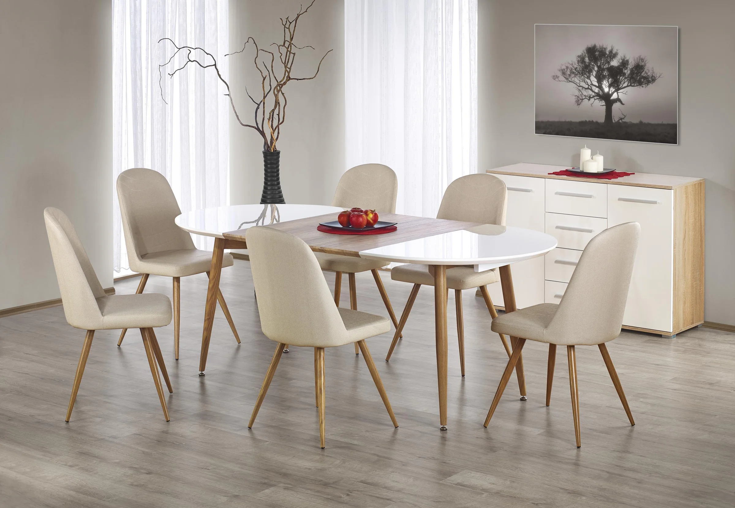 Φωτογραφία προϊόντος: EDWARD extension table, color: honey oak, DIOMMI V-CH-EDWARD-ST-DĄB_MIODOWY