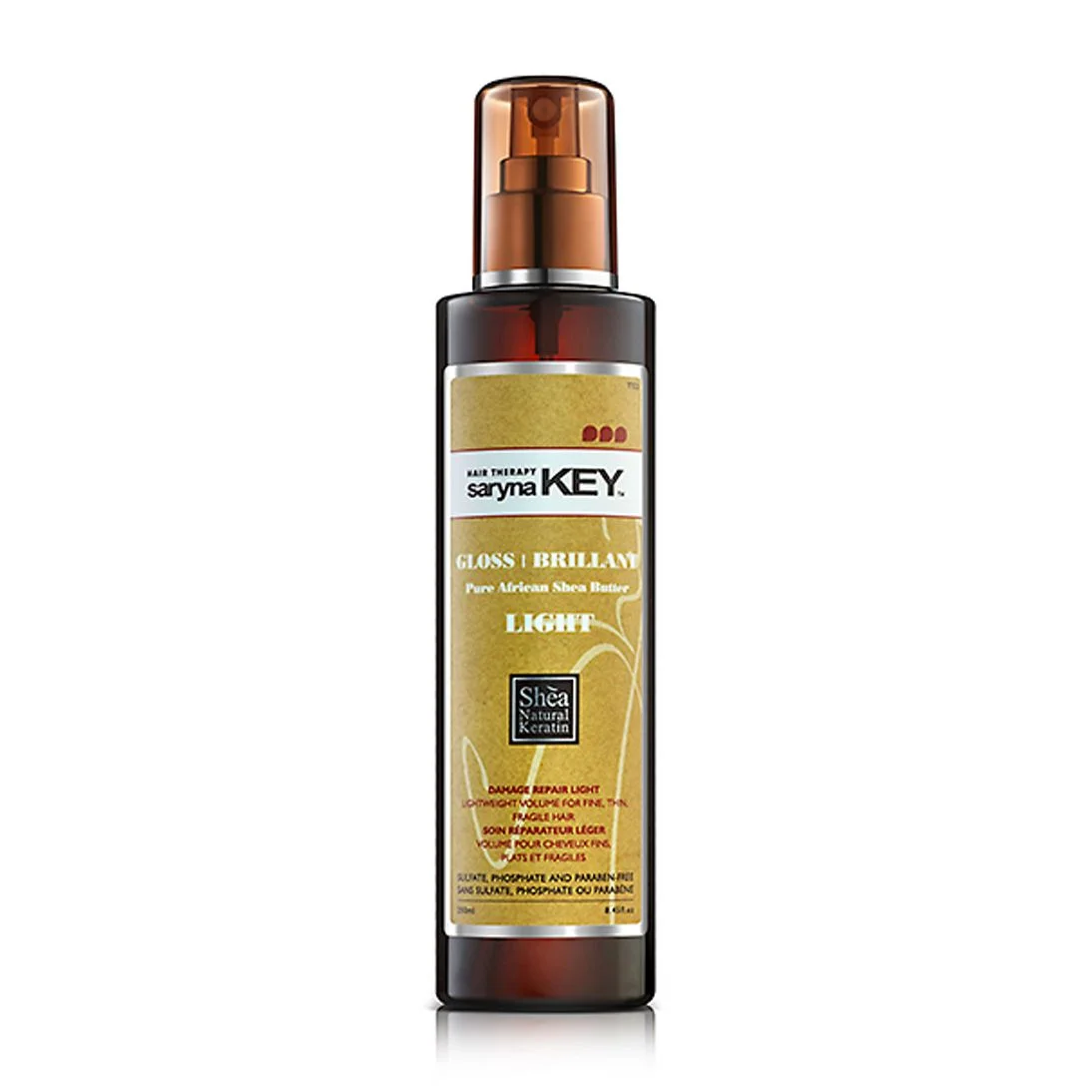 Φωτογραφία προϊόντος: Spray Ογκου + Λάμψης "Light Gloss - Damege Repair Light" SARYNA KEY - 250ml