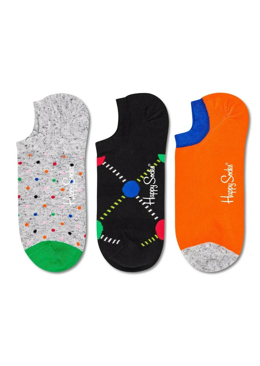 Φωτογραφία προϊόντος: Σετ 3 Unisex Κάλτσες Happy Socks 3-Pack Mini Dot No Show Sock MID39 - 41-46, ΠΟΛΥΧΡΩΜΟ