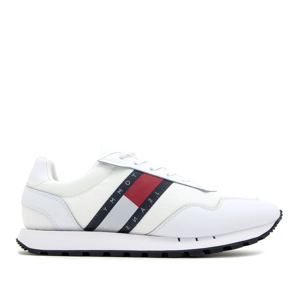 Φωτογραφία προϊόντος: Ανδρικά Sneakers Tommy Hilfiger Retro Runner Core EM0EM01014 - 46, ΛΕΥΚΟ