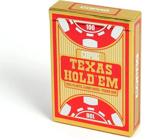 Φωτογραφία προϊόντος: Bicycle COPAG TEXAS HOLD EM GOLD - JUMBO FACE - 2 INDEX - RED
