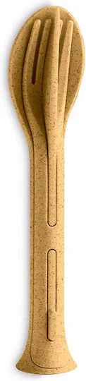 Φωτογραφία προϊόντος: KOZIOL CUTLERY SET 3-PIECES KLIKK POCKET NATURE DESERT SAND ΣΕΤ ΜΑΧΑΙΡΟΠΗΡΟΥΝΑ