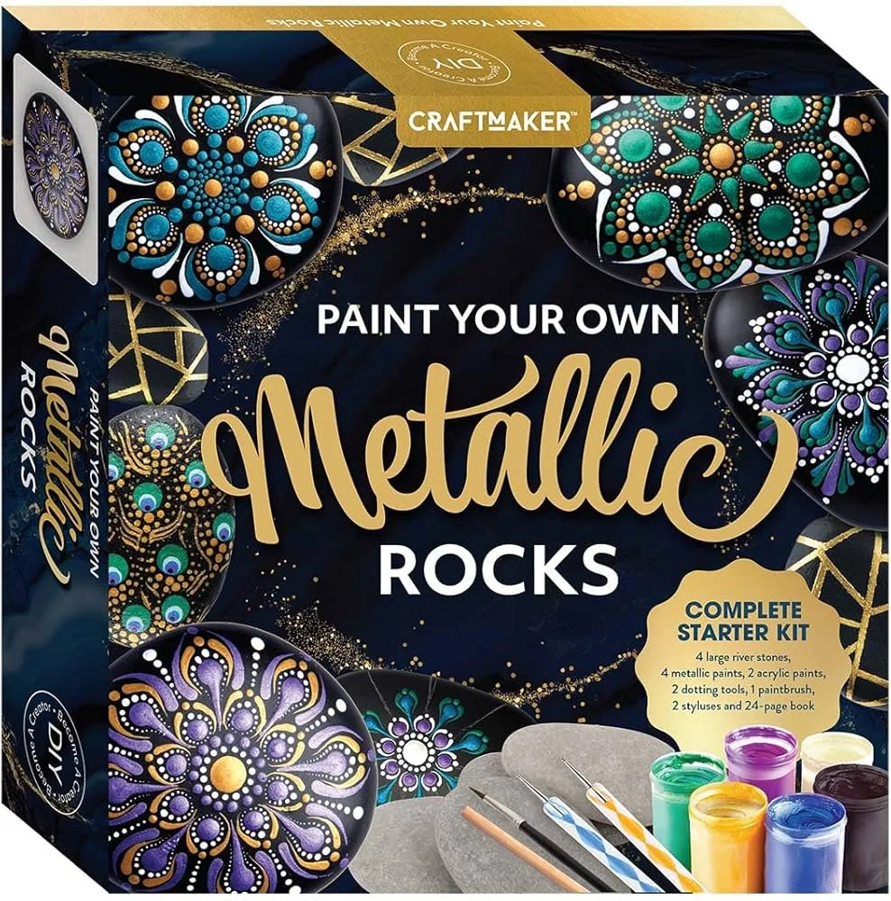 Φωτογραφία προϊόντος: SUSAETA ROCK PAINTING 5 CRAFTMAKER METALLIC ROCK PAINTING