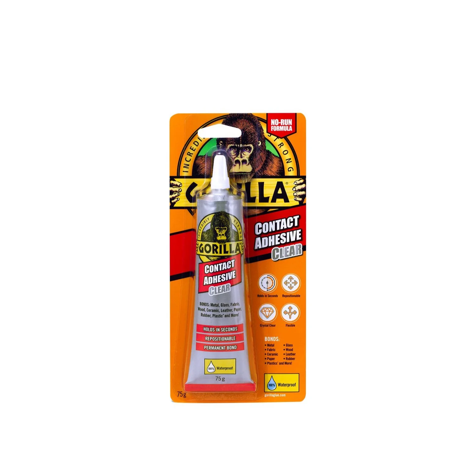 Φωτογραφία προϊόντος: Gorilla Contact Adhesive Clear Αδιάβροχη Ελαστομερής Κόλλα Γενικής Χρήσης 75g