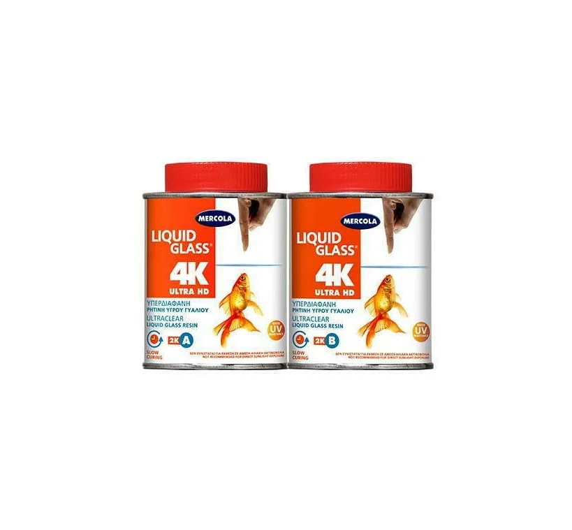 Φωτογραφία προϊόντος: Mercola 4K Ultra HD Διάφανη Ρητίνη Υγρού Γυαλιού Δύο Συστατικών 285gr