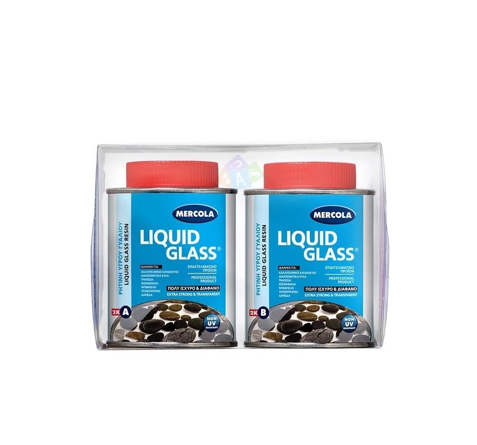 Φωτογραφία προϊόντος: Mercola Liquid Glass Colour Base Ρητίνη Υγρού Γυαλιού 320gr