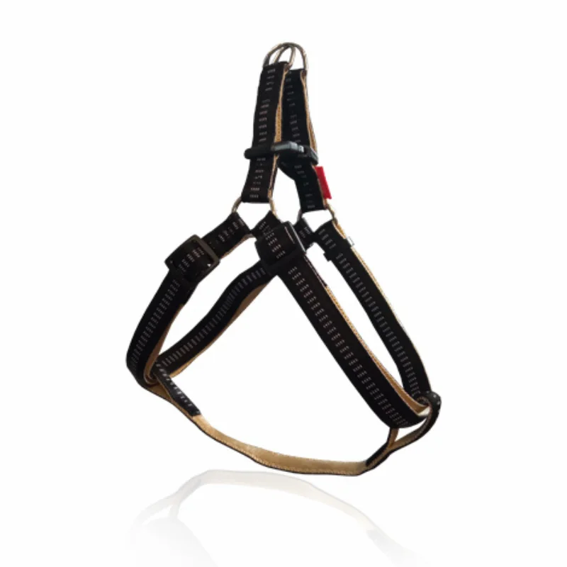Φωτογραφία προϊόντος: Pet Interest Σαμάρι Σκύλου Stripes Harness with Soft Filling Black || Medium