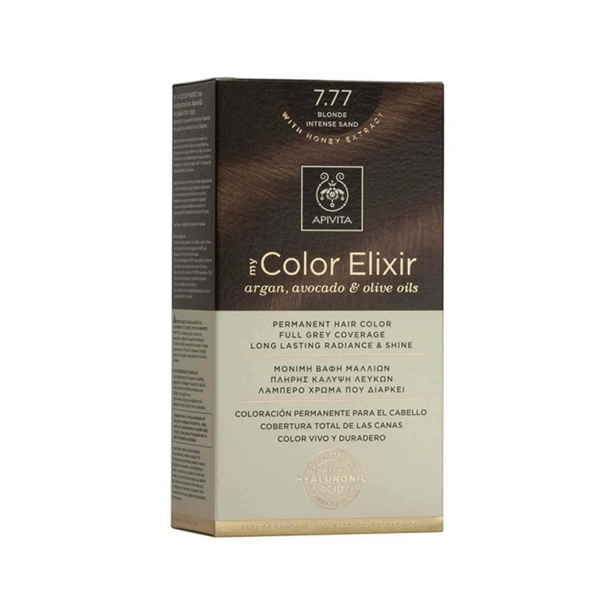 Φωτογραφία προϊόντος: Medipharmacy Apivita My Color Elixir Βαφή Μαλλιών 7.77 Ξανθό Έντονο Μπεζ 50 ml