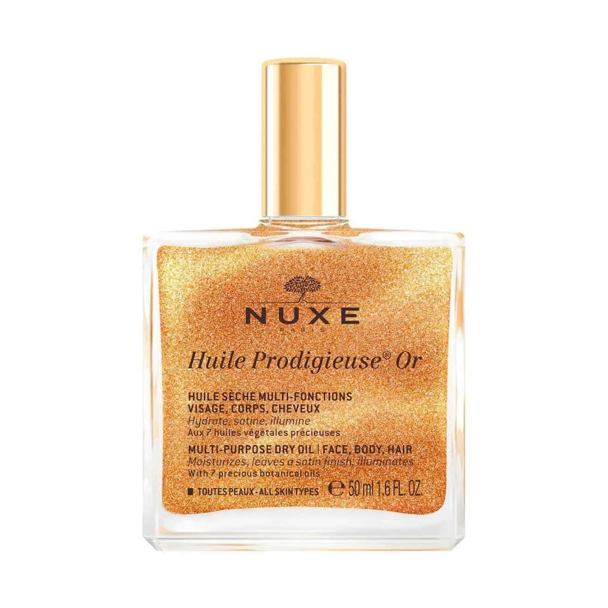 Φωτογραφία προϊόντος: Medipharmacy Nuxe Huile Prodigieuse Or Shimmering Multi Purpose Dry Oil Face Body Hair 50 ml