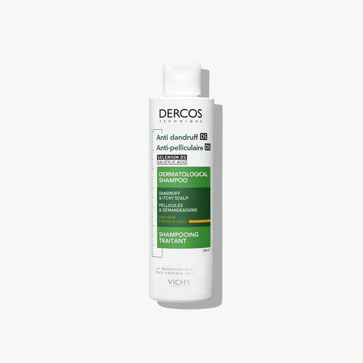 Φωτογραφία προϊόντος: Medipharmacy Vichy Dercos Anti-Dandruff DS Αντιπιτυριδικό Σαμπουάν για Ξηρά Μαλλιά 200 ml