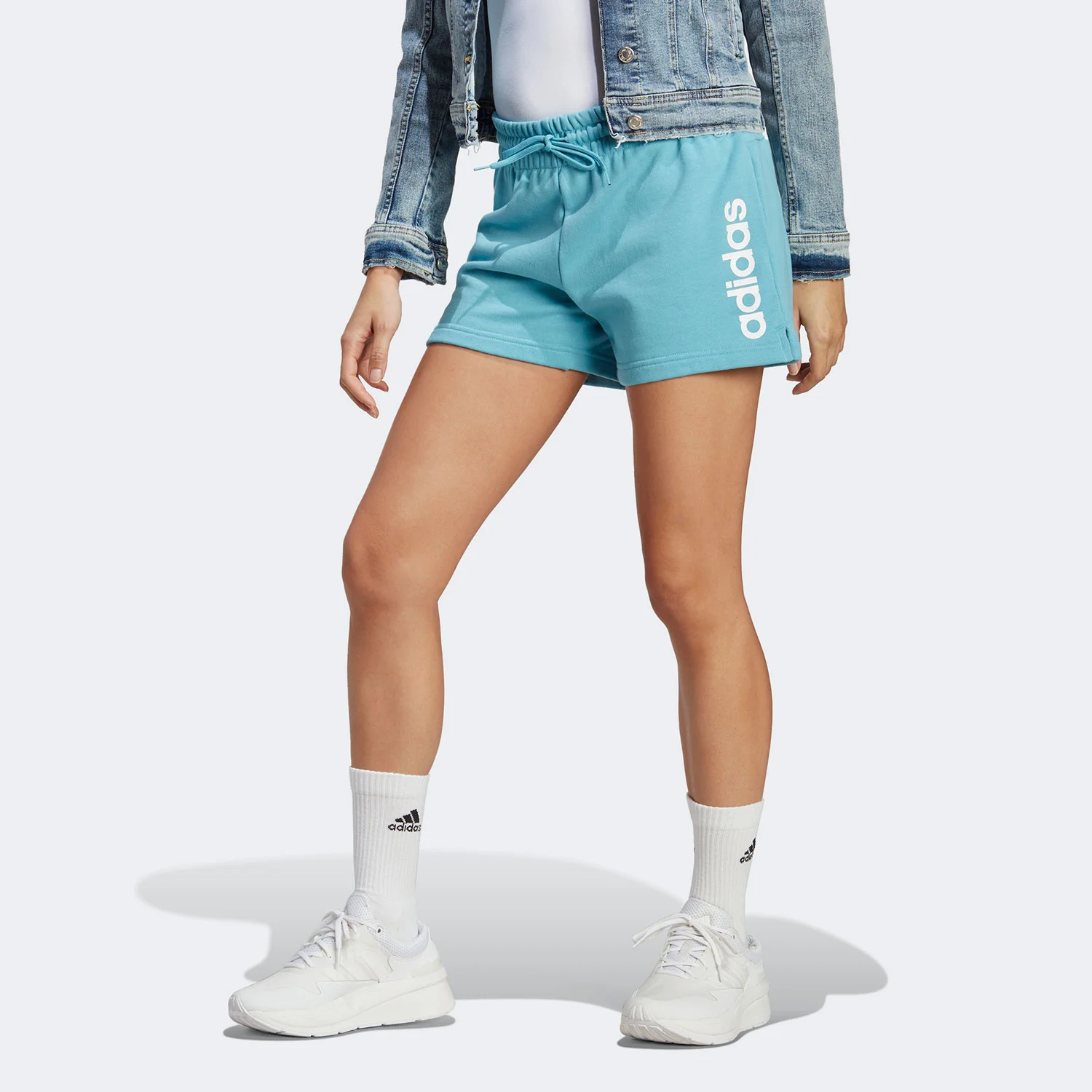 Φωτογραφία προϊόντος: ADIDAS PERFORMANCE ADIDAS W ESSENTIALS LINEAR FRENCH TERRY SHORTS ΜΠΛΕ