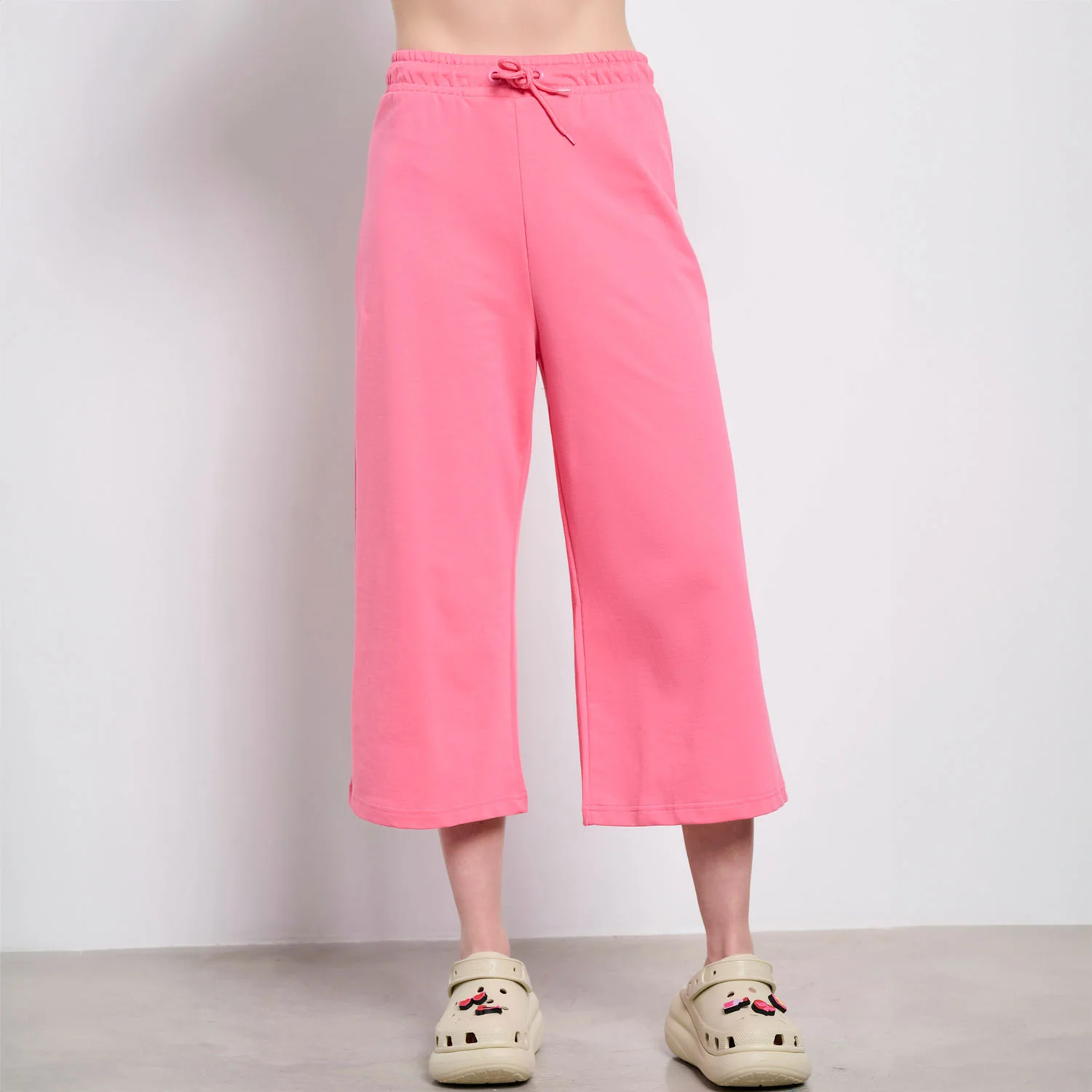 Φωτογραφία προϊόντος: BODY TALK BDTK HIGHWAIST WIDE LEG 7/8 PANTS ΡΟΖ