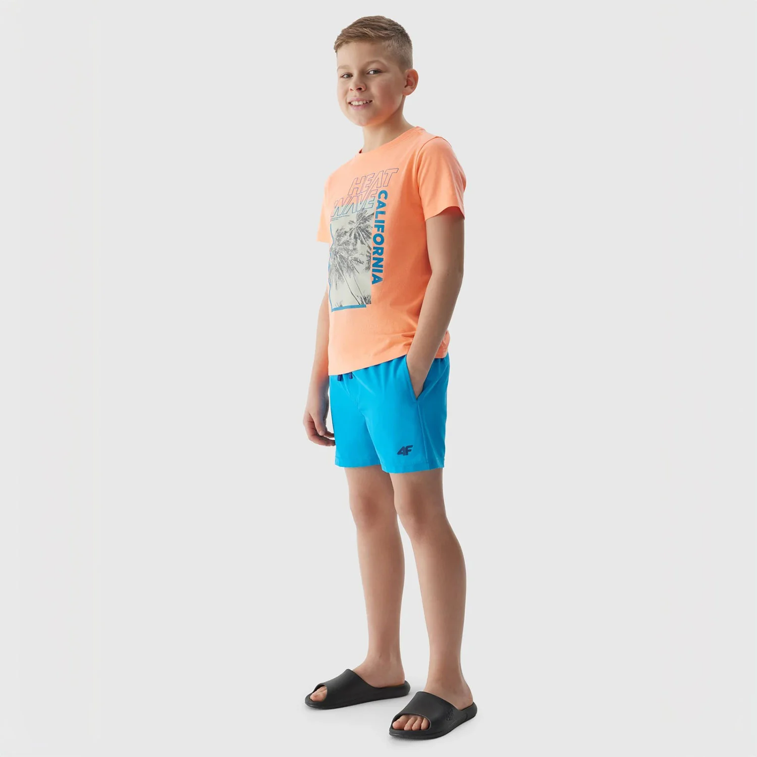 Φωτογραφία προϊόντος: 4F BOYS' BEACH BOARDSHORTS ΜΠΛΕ