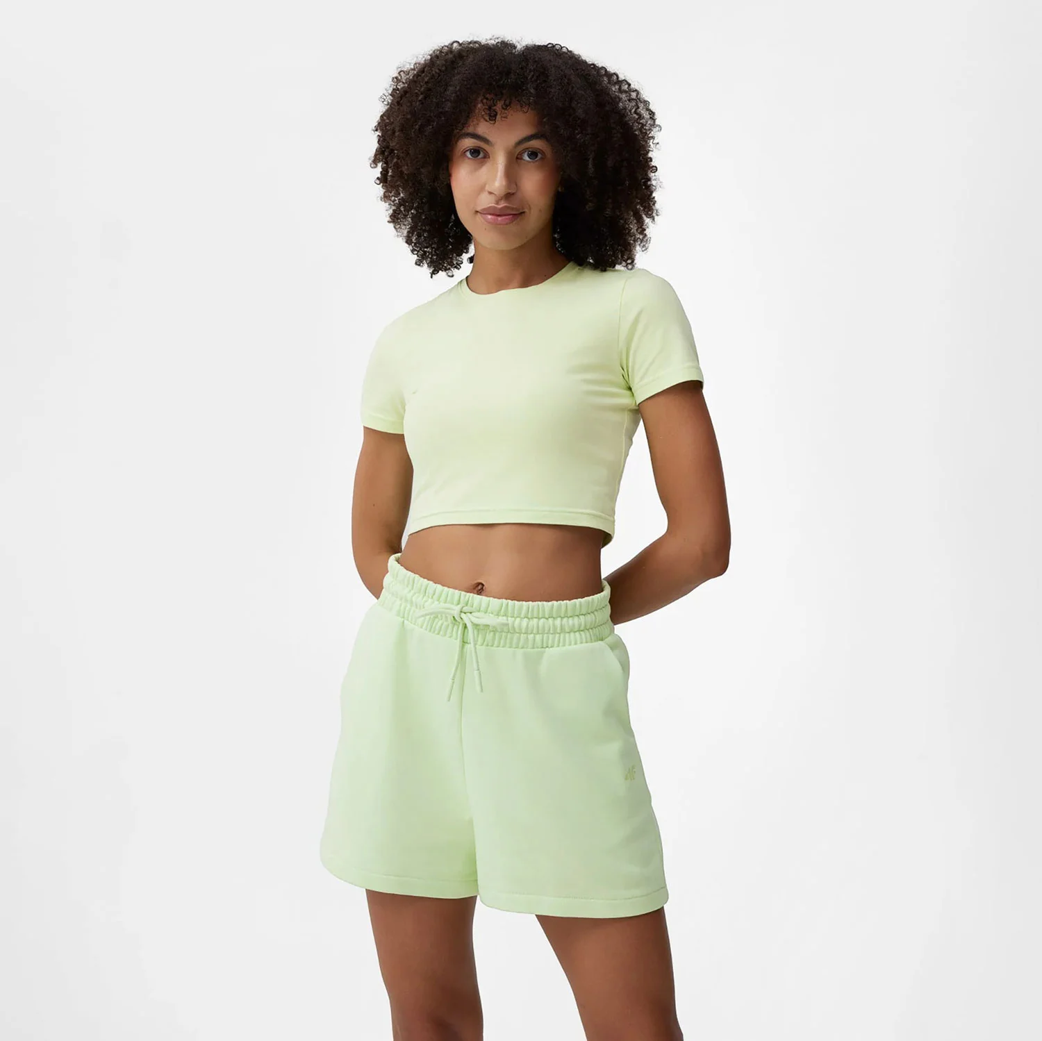 Φωτογραφία προϊόντος: 4F WOMEN'S PLAIN CROP-TOP T-SHIRT ΠΡΑΣΙΝΟ
