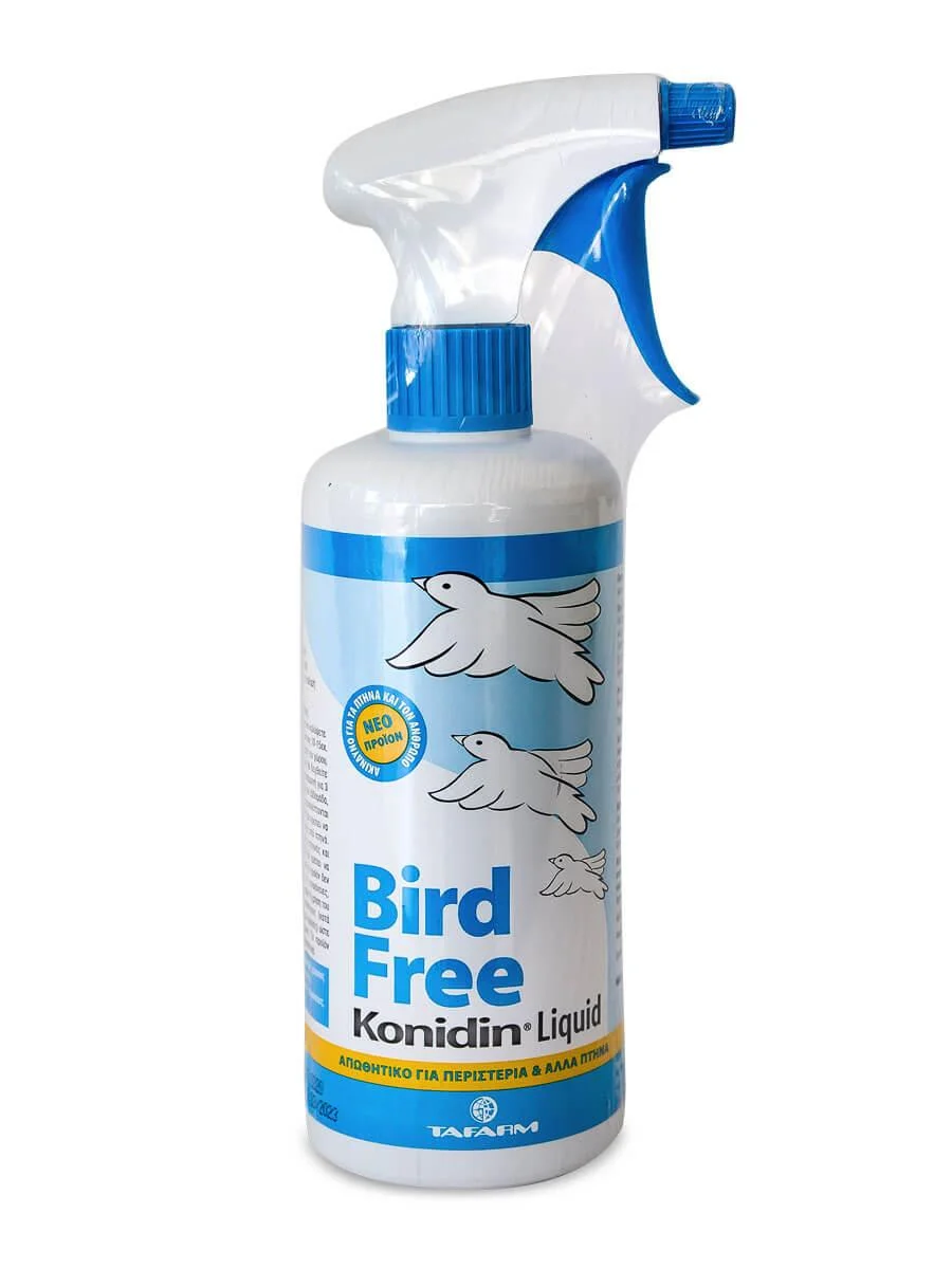 Φωτογραφία προϊόντος: TAFARM Bird Free Konidin 750mL - Απωθητικό για περιστέρια και άλλα πτηνά