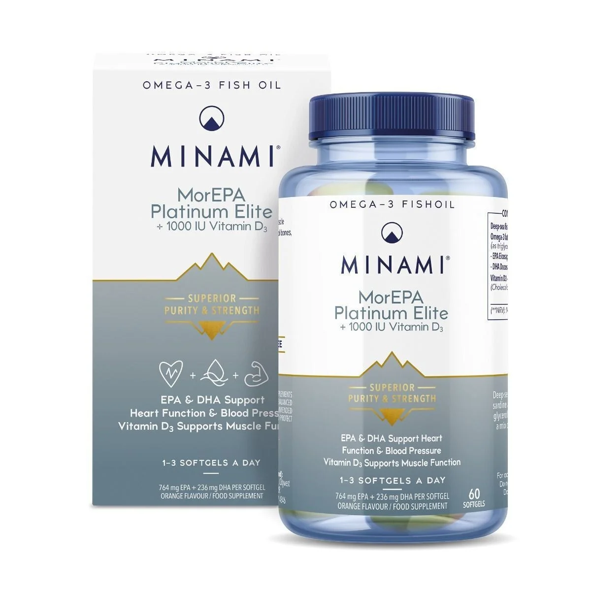 Φωτογραφία προϊόντος: Minami MorEPA Platinum Elite Ιχθυέλαιο 60 μαλακές κάψουλες