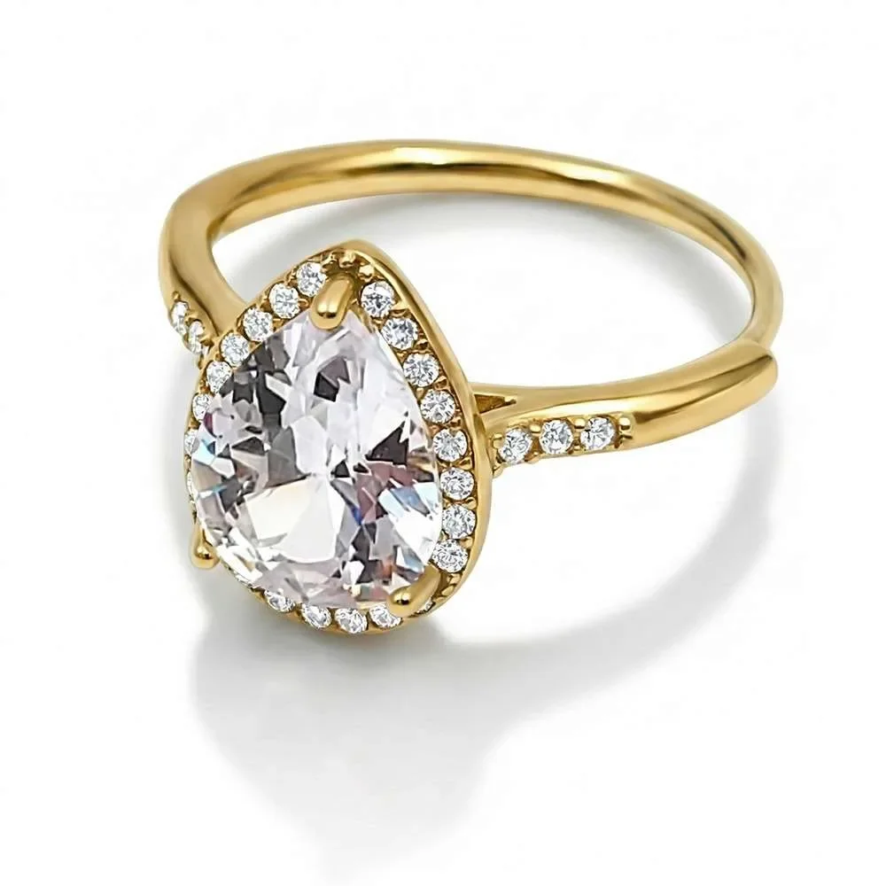 Φωτογραφία προϊόντος: OEM Big diamond ring gold