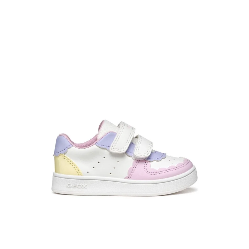 Φωτογραφία προϊόντος: Geox B Eclyper Παιδικά Sneakers Ανατομικά με Σκρατς Λευκά B555MA000BCC1372
