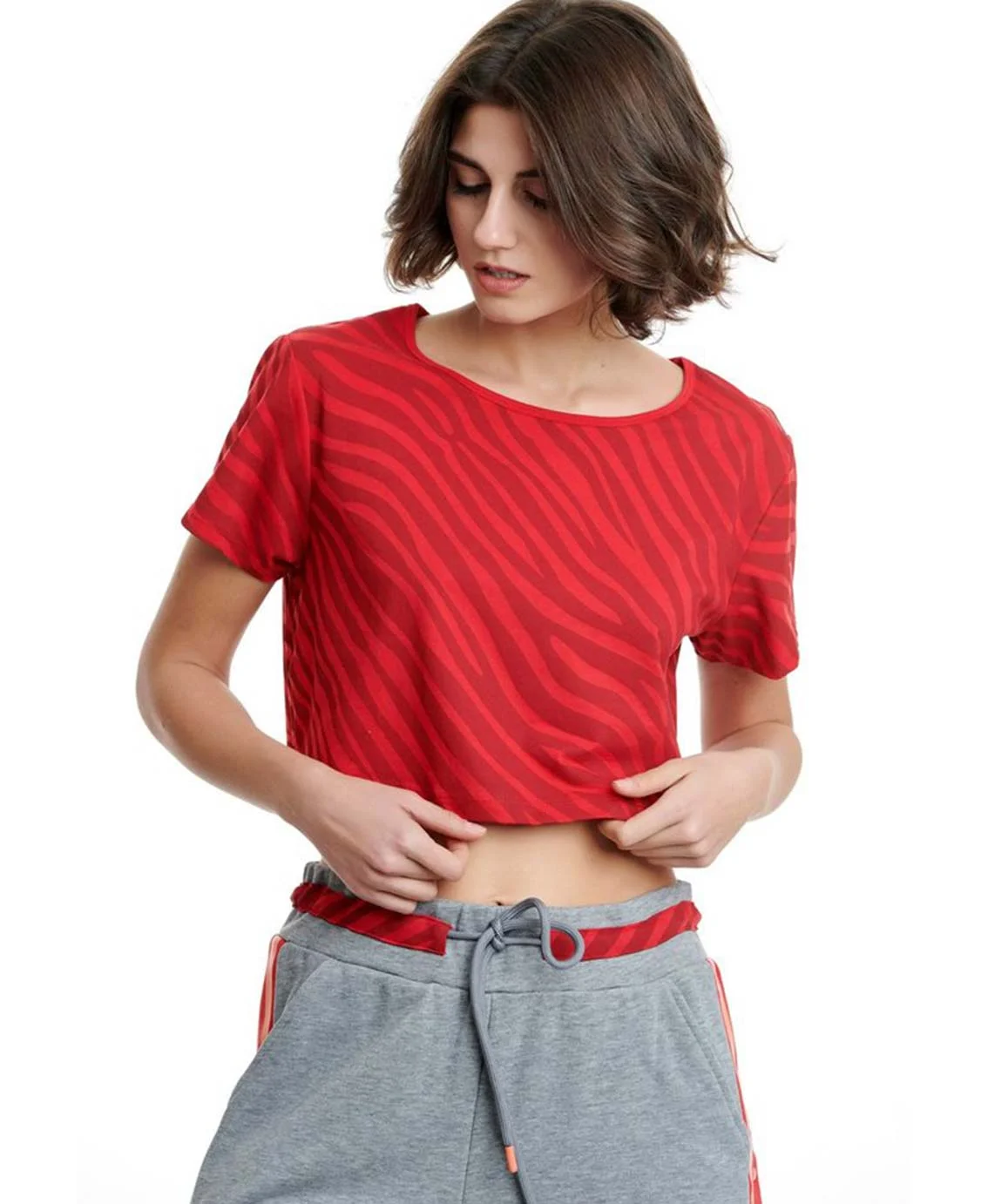 Φωτογραφία προϊόντος: BODYTALK PRIMALINSTICTW CROPPED TSHIRT 1211-905320-00300 red