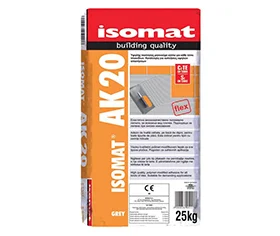Φωτογραφία προϊόντος: Isomat ΚΟΛΛΑ ΠΛΑΚΙΔΙΩΝ ΑΚ20, 25kg