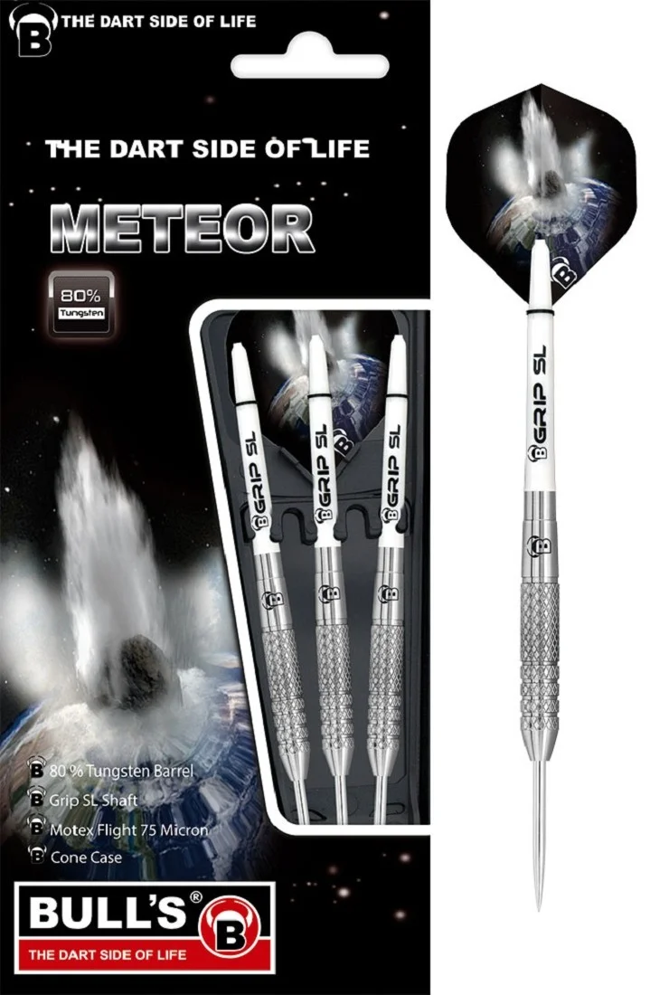 Φωτογραφία προϊόντος: BULLs ΒΕΛΑΚΙΑ DART BULL S, Steel Darts, Meteor MT8, 24g