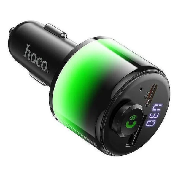 Φωτογραφία προϊόντος: OEM FM Transmitter Αυτοκινήτου Hoco E166 με Bluetooth, Handsfree Κλήσεις και Φόρτιση USB