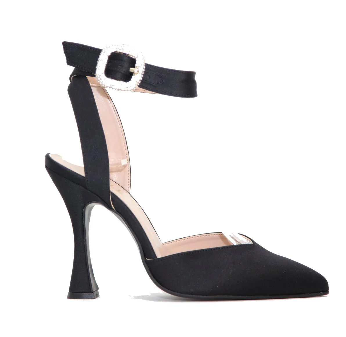 Φωτογραφία προϊόντος: Ellen Shoes 83167 Γυναικεία Γόβα από Σατέν σε Μαύρο χρώμα