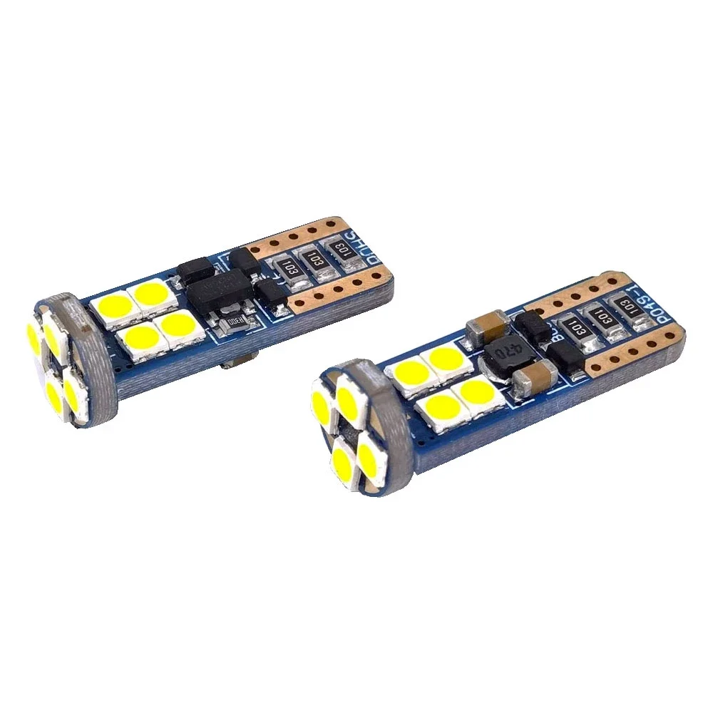 Φωτογραφία προϊόντος: OEM Λάμπες T10 3030 12 LED DC 12V-24V ψυχρό λευκό 6000K 2τμχ