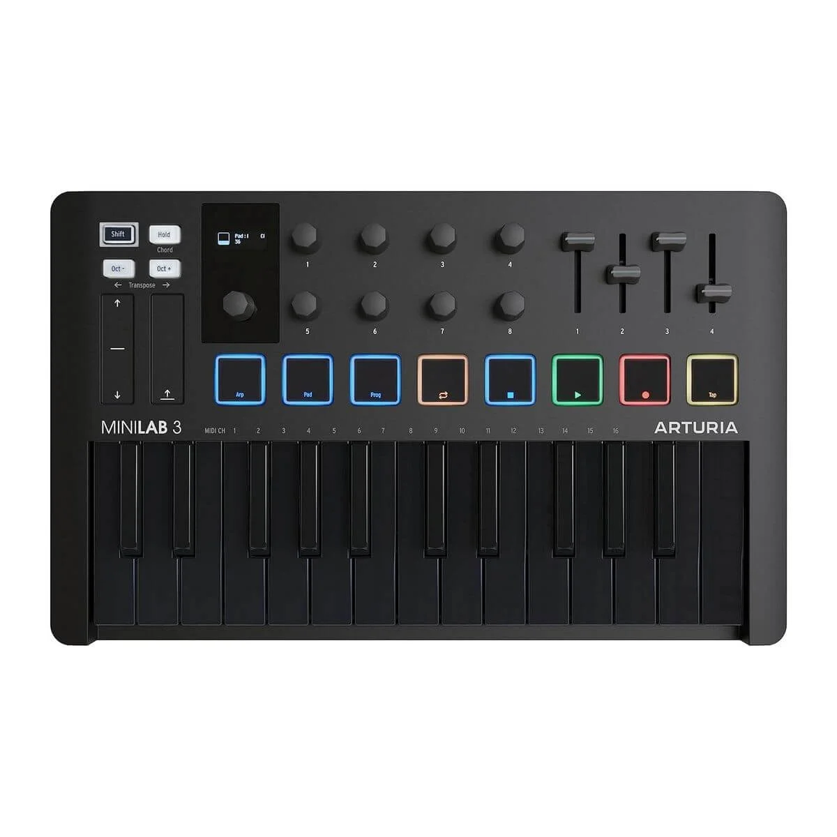Φωτογραφία προϊόντος: Arturia Minilab 3 Midi Keyboard Deep Black