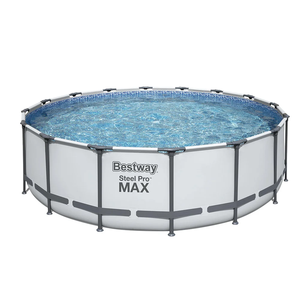 Φωτογραφία προϊόντος: BESTWAY INTERNATIONAL LIMITED Bestway Steel Pro Max Set Πισίνα PVC με Μεταλλικό Σκελετό & Αντλία Φίλτρου με Σκάλα & Κάλυμμα 488x488x122εκ.