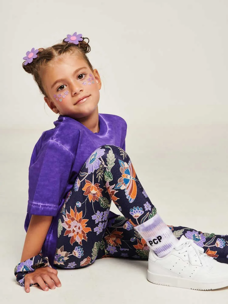 Φωτογραφία προϊόντος: PCP CLOTHING Παιδικό κολάν Jacqueline Butterflies Dark Blue PCP