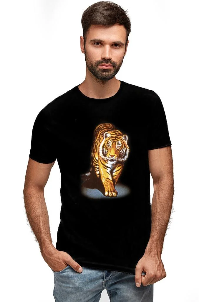 Φωτογραφία προϊόντος: Prime T-Shirt Μαύρο με σχέδιο Τίγρης 4910-1