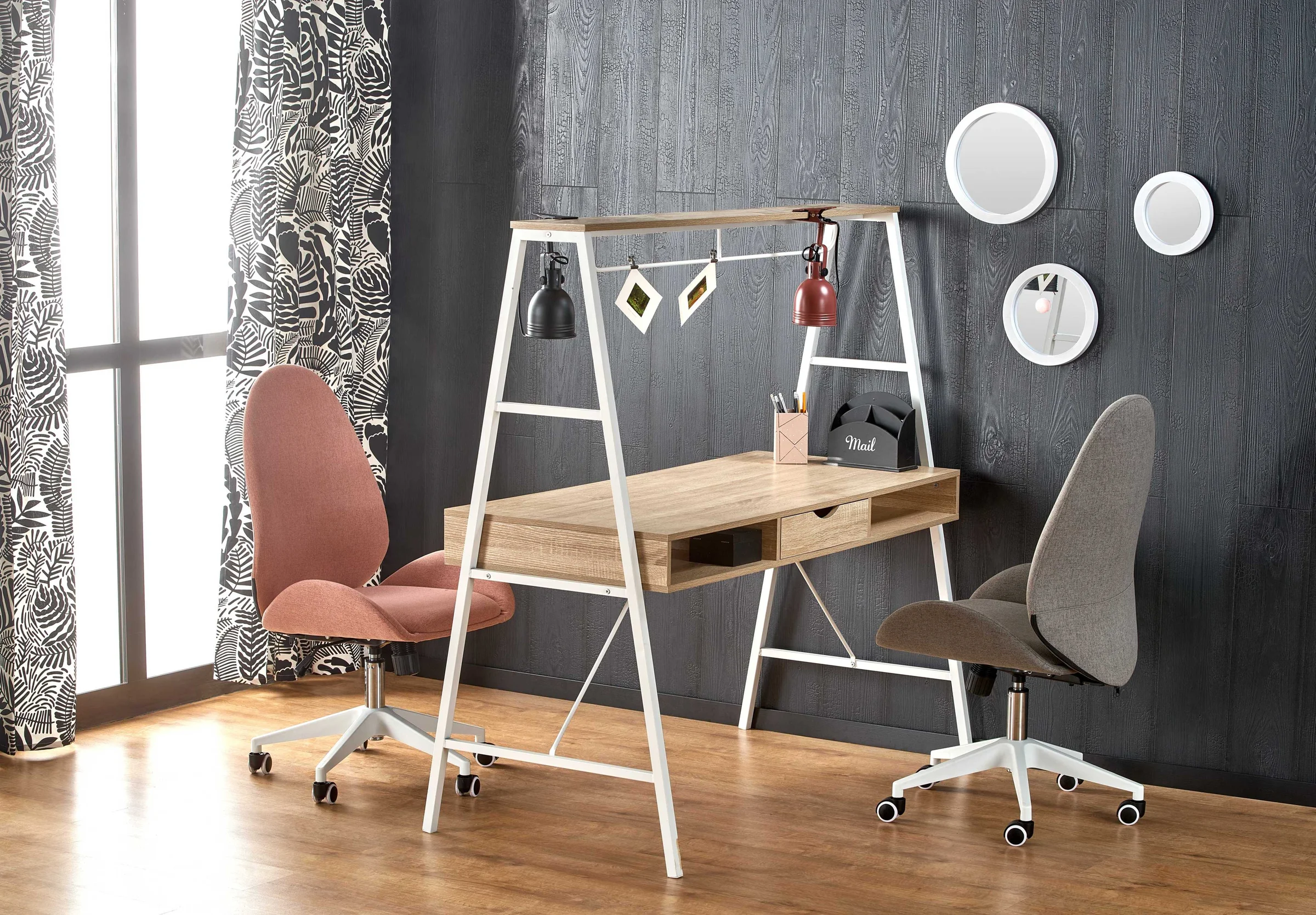 Φωτογραφία προϊόντος: B48 desk sonoma oak / white DIOMMI V-CH-B/48
