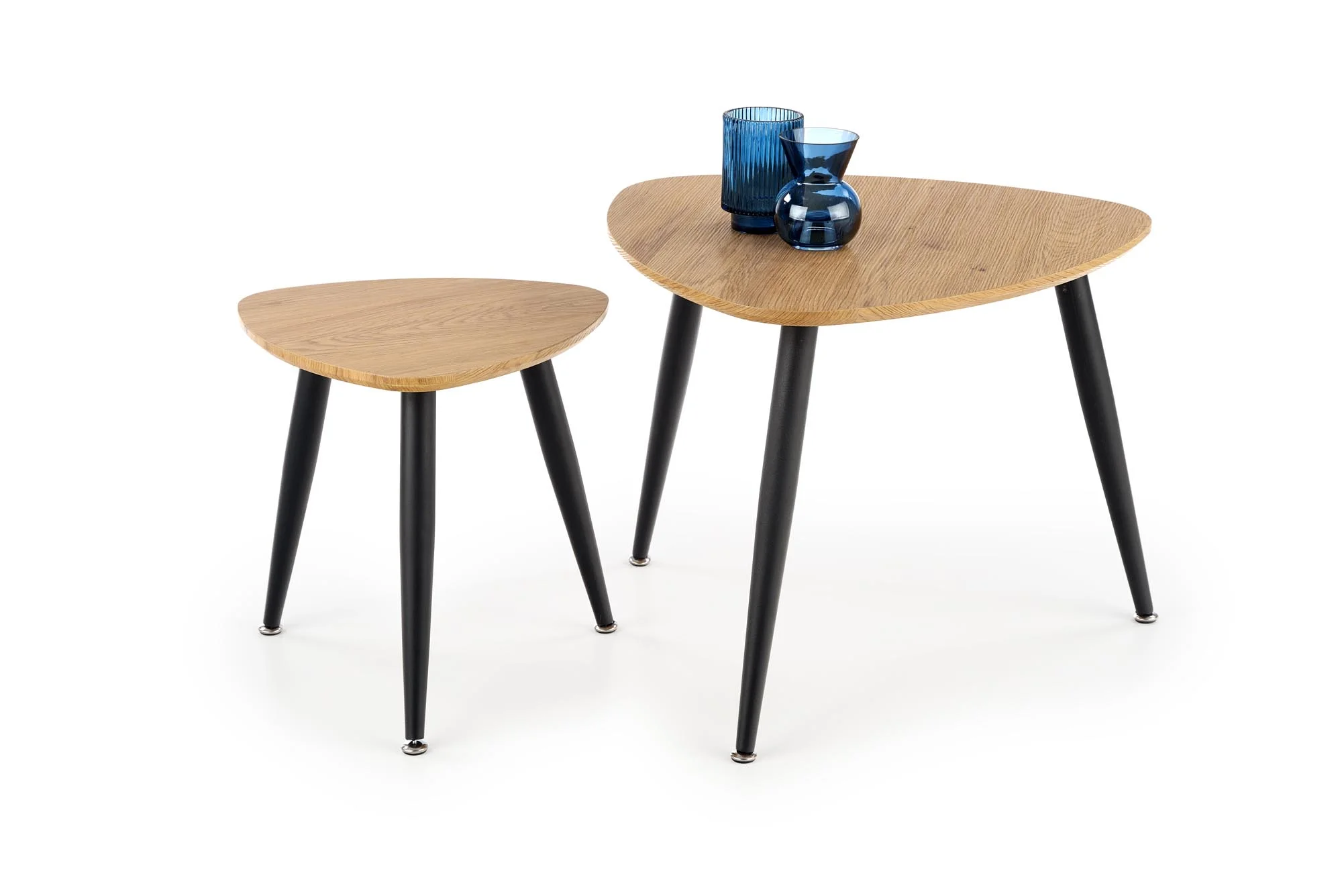 Φωτογραφία προϊόντος: NICEA 2, set of two coffee tables, color: golden oak / black DIOMMI V-CH-NICEA_2-LAW