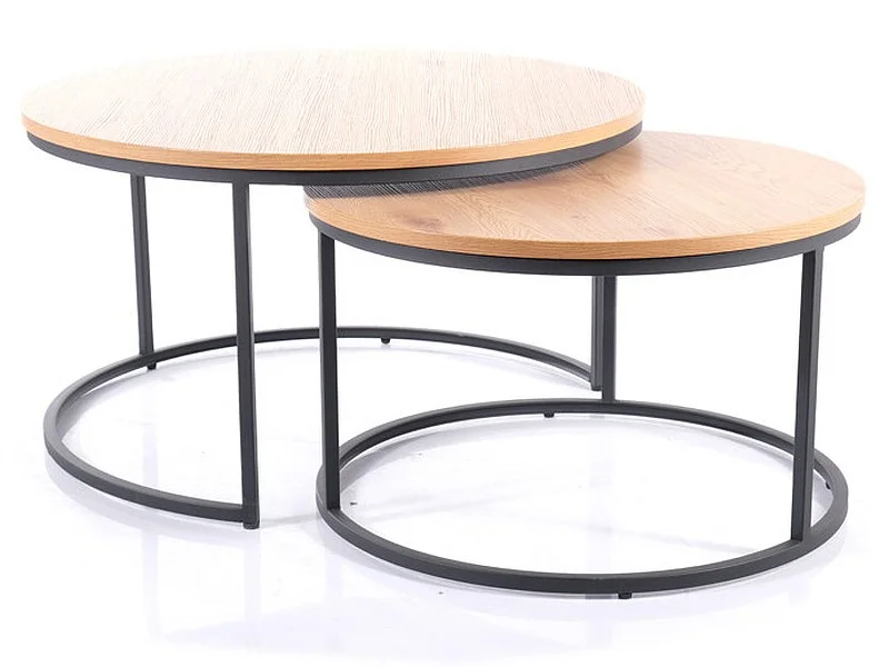 Φωτογραφία προϊόντος: BENCH ATLANTA II OAK/BLACK (SET) DIOMMI ATLANTAIID2CZ