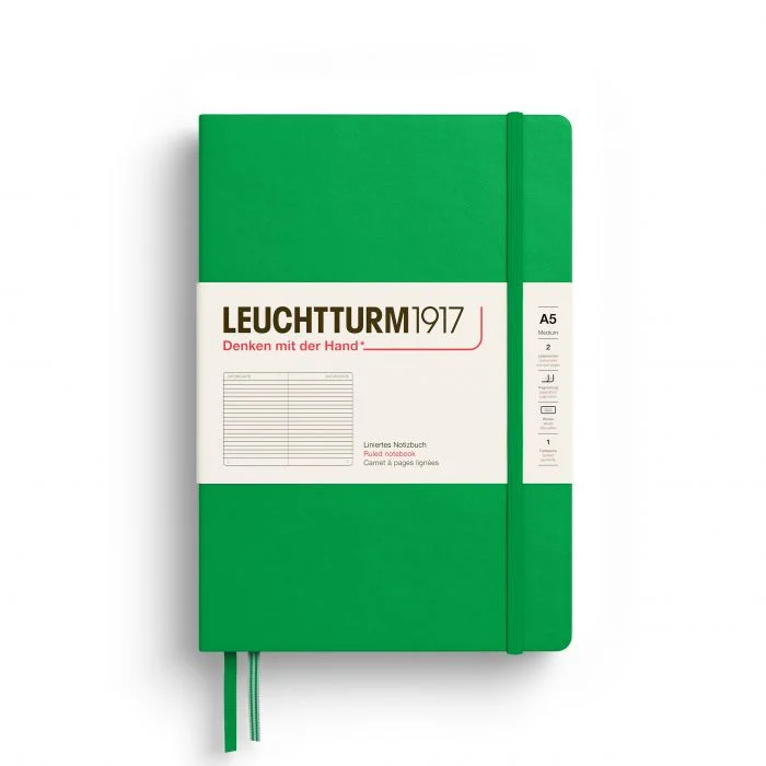 Φωτογραφία προϊόντος: Leuchtturm1917 L NOTEBOOK HC A5 MED RULED SPRING LEAF 251p