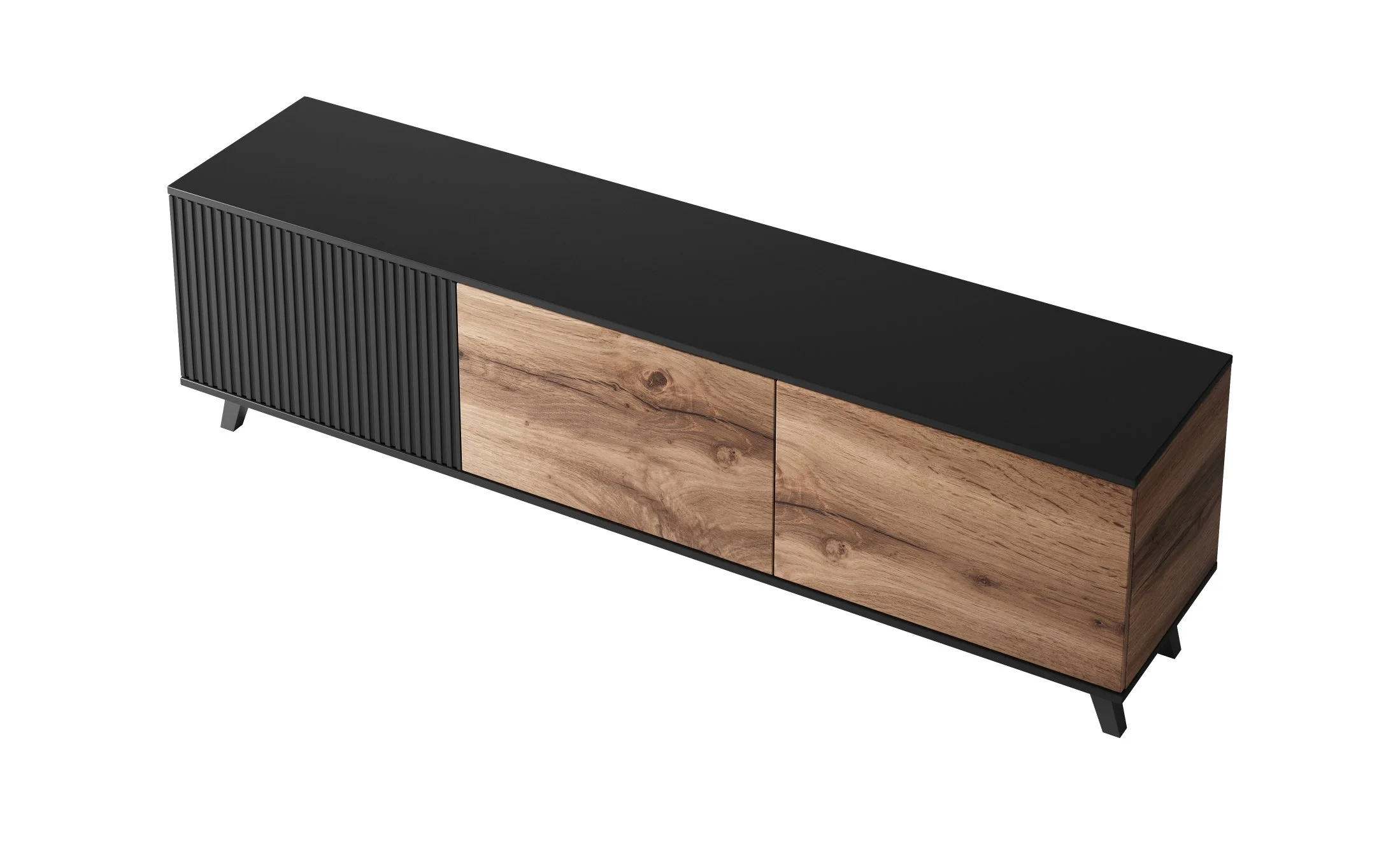 Φωτογραφία προϊόντος: RANDOM RTV-2 TV-stand, color: wotan oak/black DIOMMI V-PL-RANDOM-RTV-K