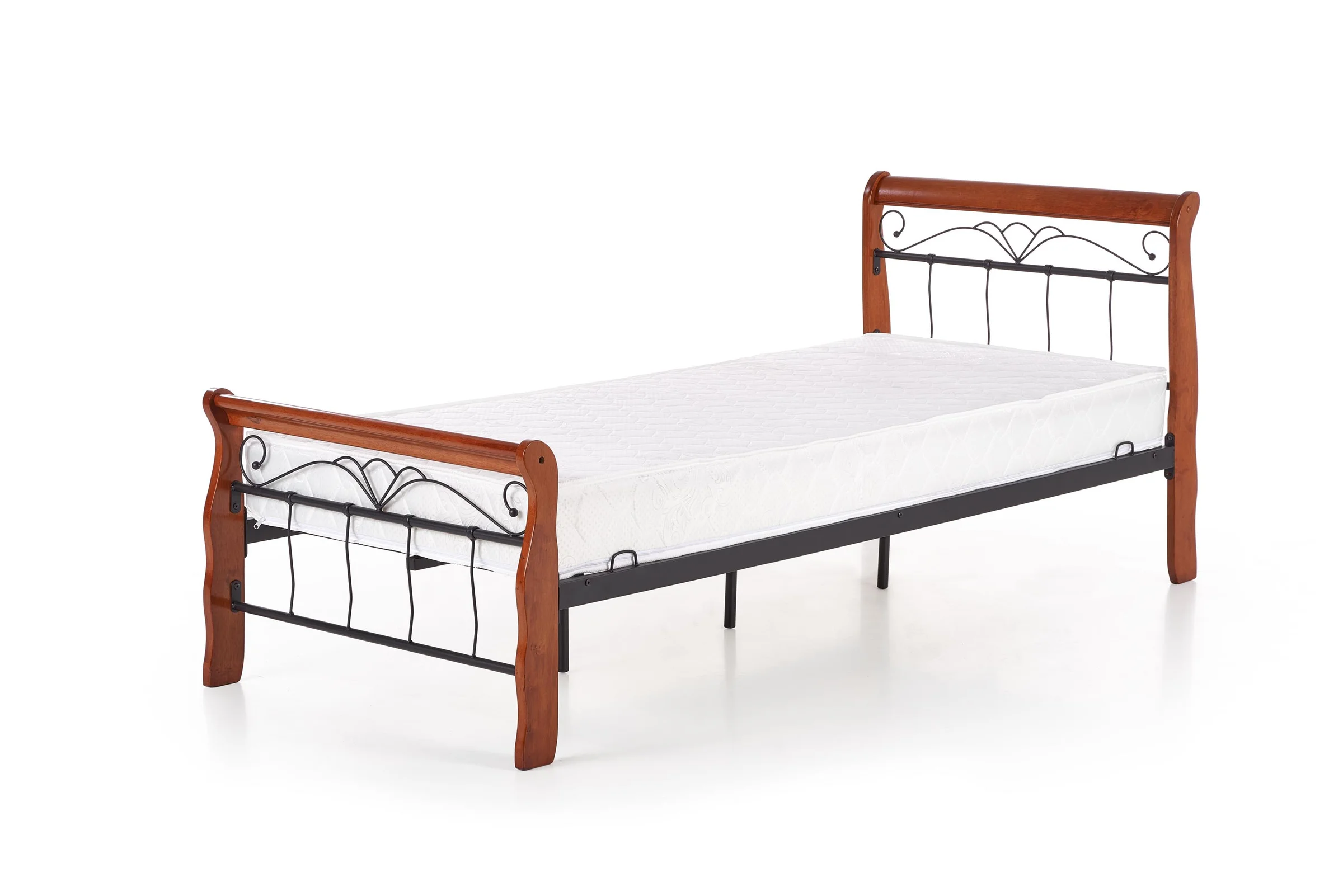 Φωτογραφία προϊόντος: VERONICA bed 90 cm color: ant. cherry/black DIOMMI V-CH-VERONICA_90CM-LOZ