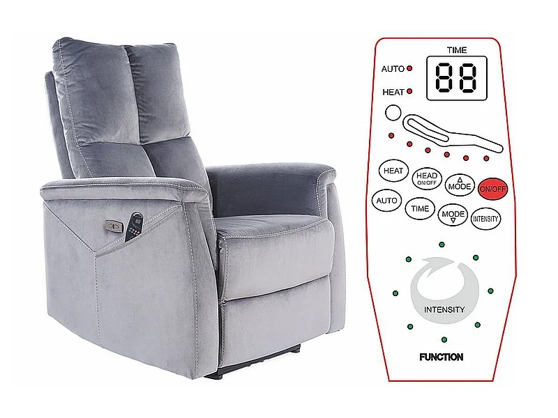 Φωτογραφία προϊόντος: NEPTUNE VELVET GRAY BLUVEL 14 FOLDING ARMCHAIR DIOMMI NEPTUNVSZ