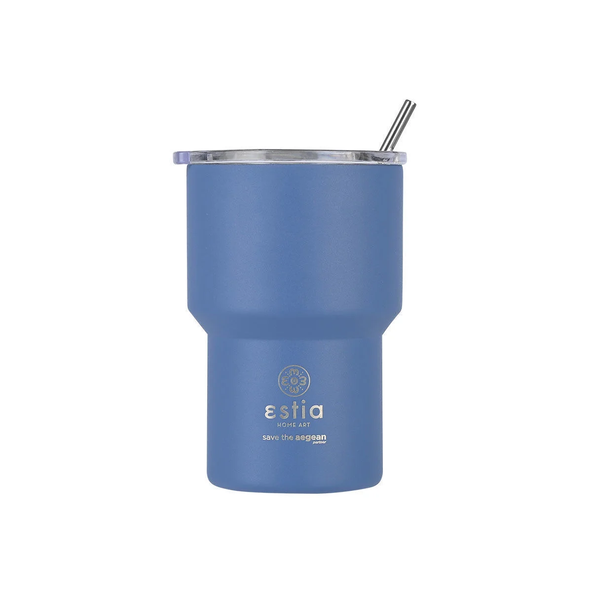 Φωτογραφία προϊόντος: ESTIA HOME ΘΕΡΜΟΣ MUG LITE SAVE THE AEGEAN 400ml DENIM BLUE