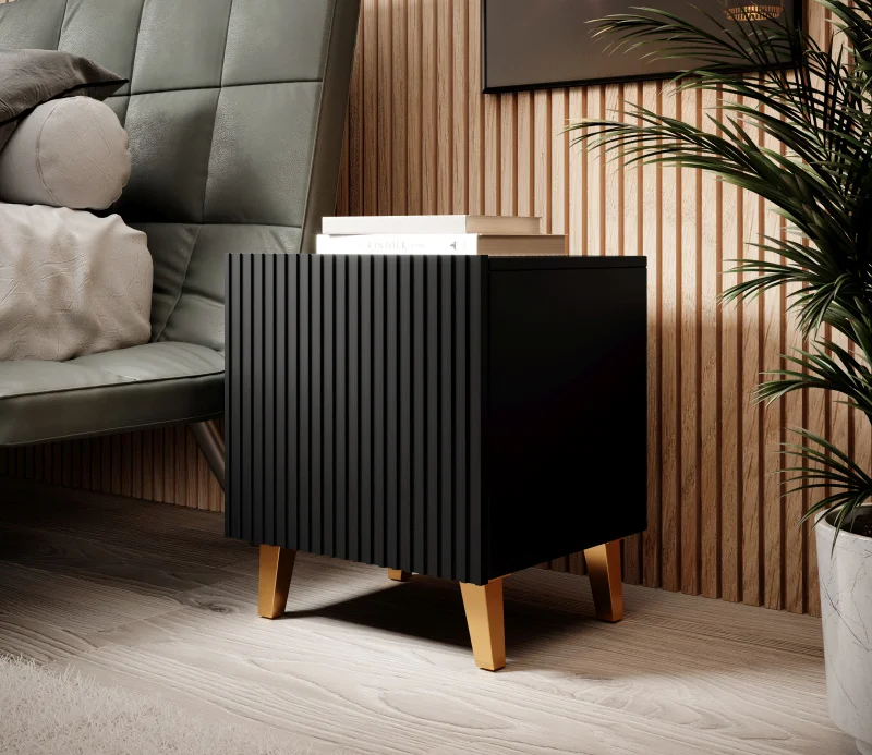 Φωτογραφία προϊόντος: PAFOS night stand black/black DIOMMI CAMA-PAFOS-SZAFKI-NOCNE-CZ/CZ