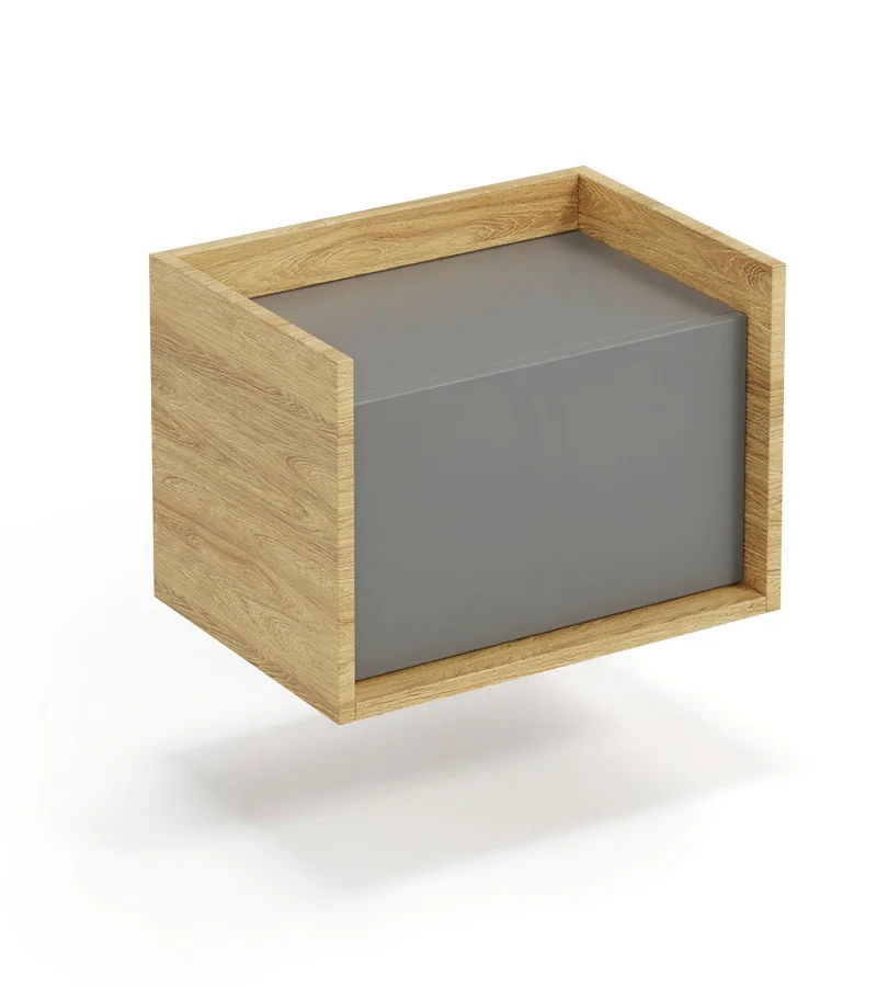 Φωτογραφία προϊόντος: MOBIUS low cabinet 1D color: hikora oak/grey DIOMMI V-PL-MOBIUS-SZAFKA NISKA_1D-SZARY