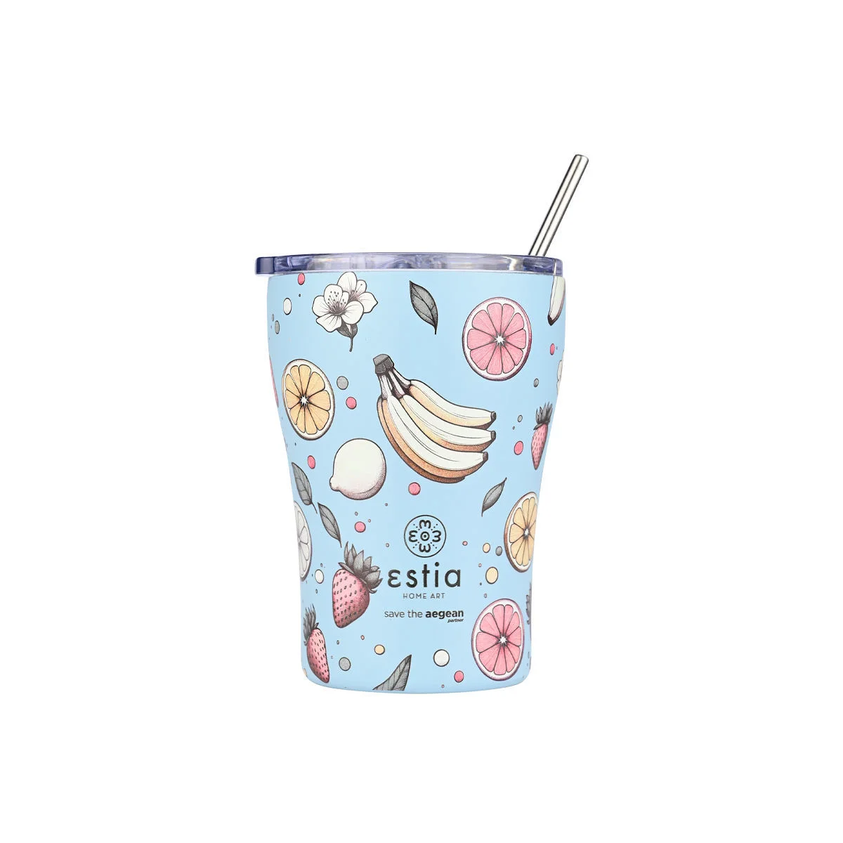 Φωτογραφία προϊόντος: ESTIA HOME ΘΕΡΜΟΣ COFFEE MUG SAVE THE AEGEAN 350ml SUBDUED HARVEST