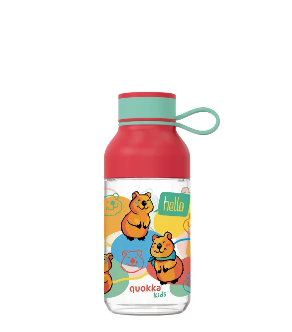 Φωτογραφία προϊόντος: ΜΠΟΥΚΑΛΙ ΝΕΡΟΥ QUOKKA ICE KIDS WITH STRAP 430ml HAPPY QUOKKA