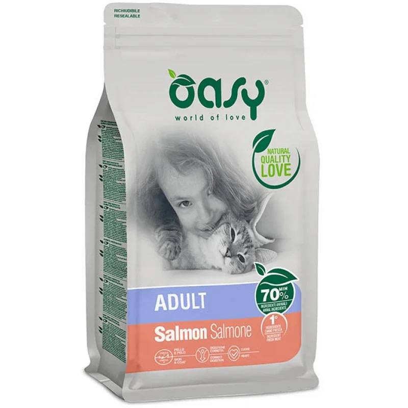 Φωτογραφία προϊόντος: Oasy Cat Adult με Σολομό 1,5kg