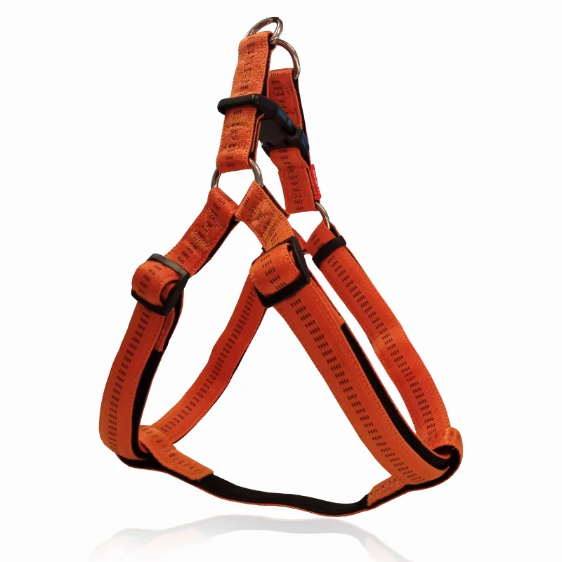 Φωτογραφία προϊόντος: Pet Interest Σαμάρι Σκύλου Stripes Harness with Soft Filling Orange || Small