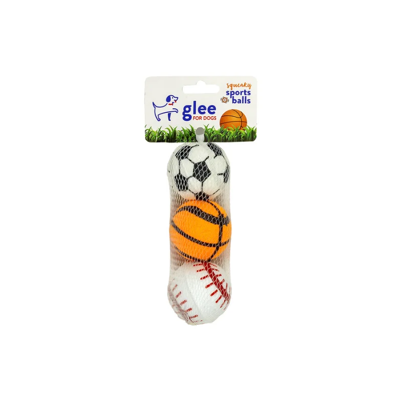 Φωτογραφία προϊόντος: Glee Παιχνίδι Σκύλου Squeaky Sports Balls 6cm 3τμχ